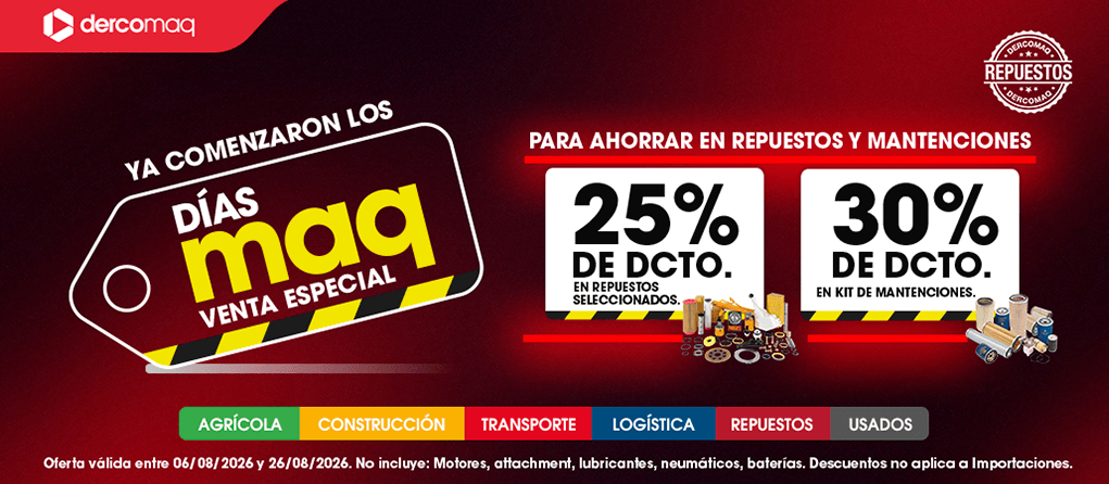 Cupón de descuento en Repuestos DíasMaq Dercomaq